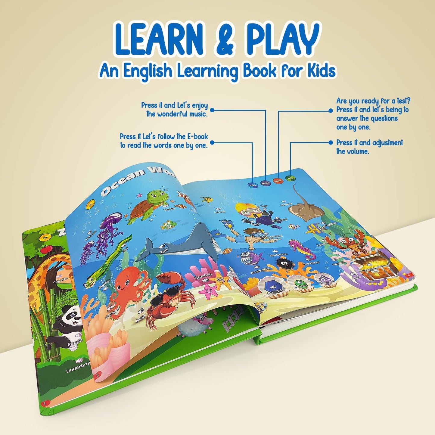 Interactive English Learning Adventure Book