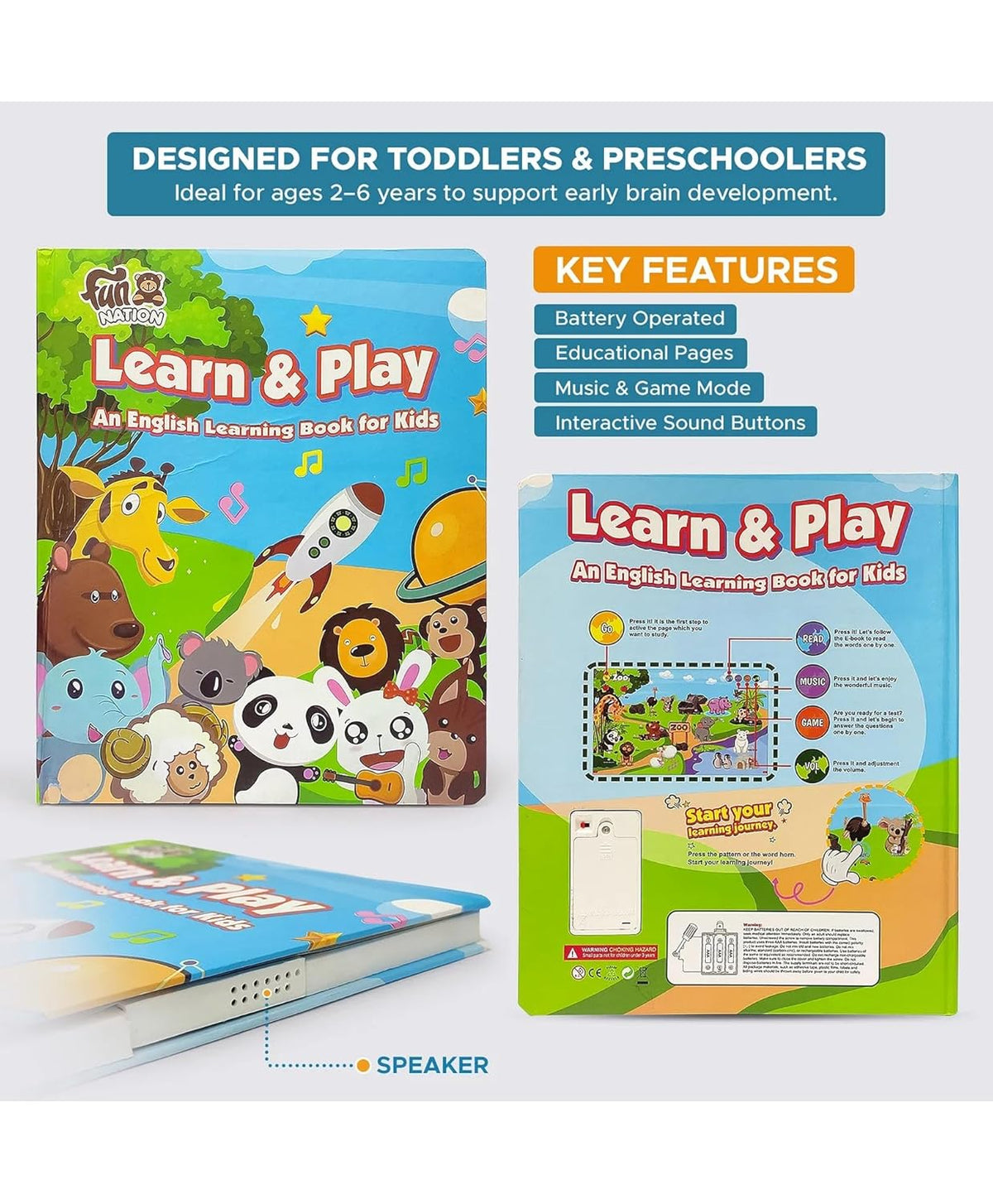 Interactive English Learning Adventure Book