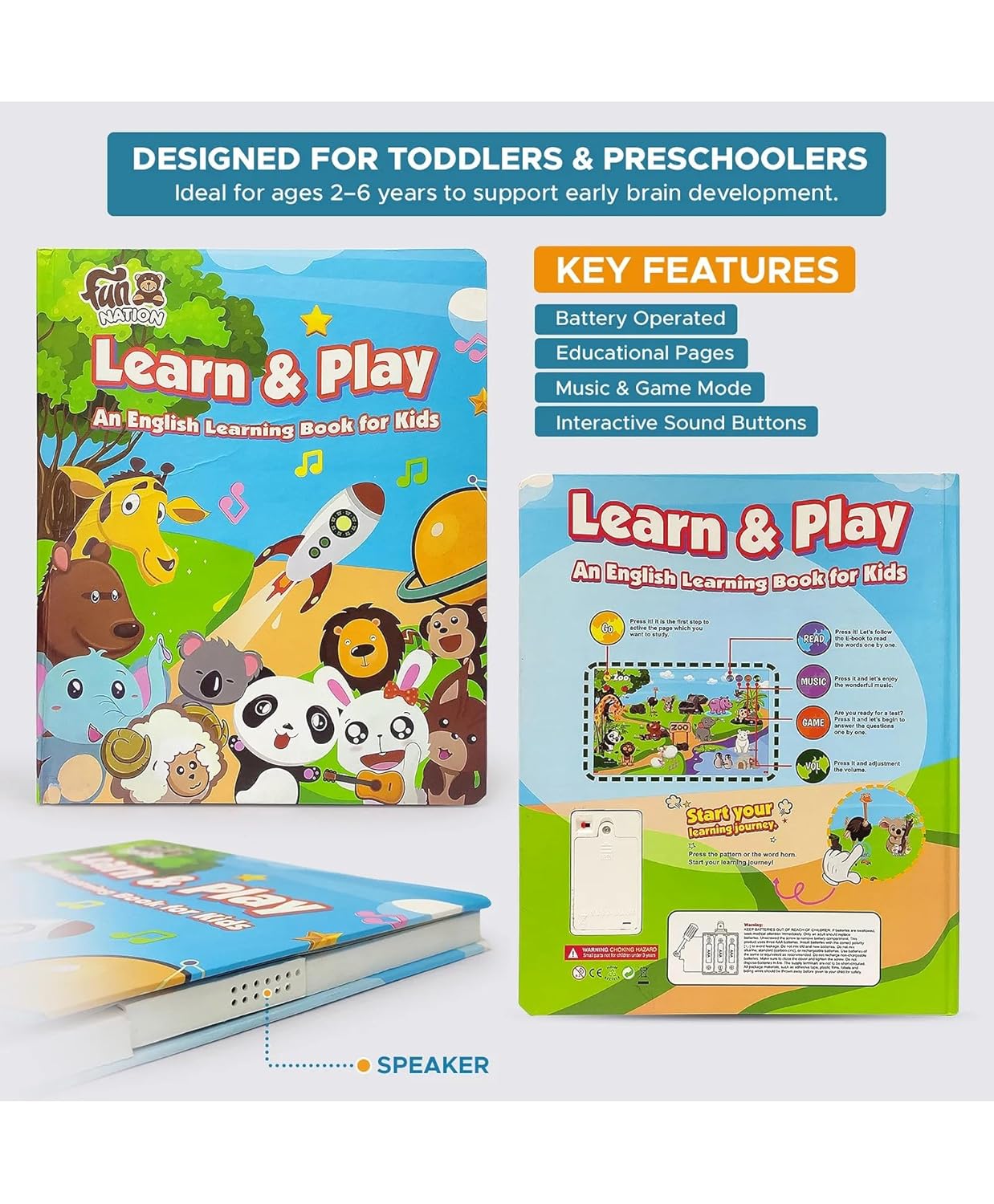 Interactive English Learning Adventure Book