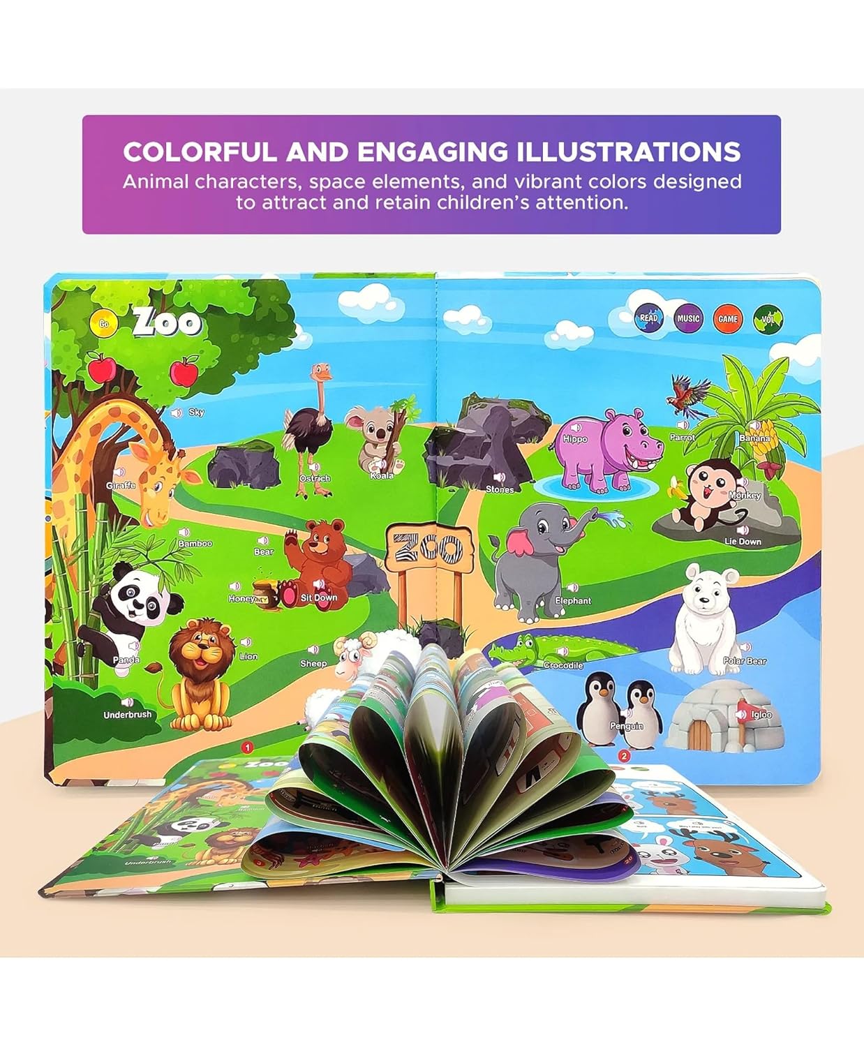 Interactive English Learning Adventure Book