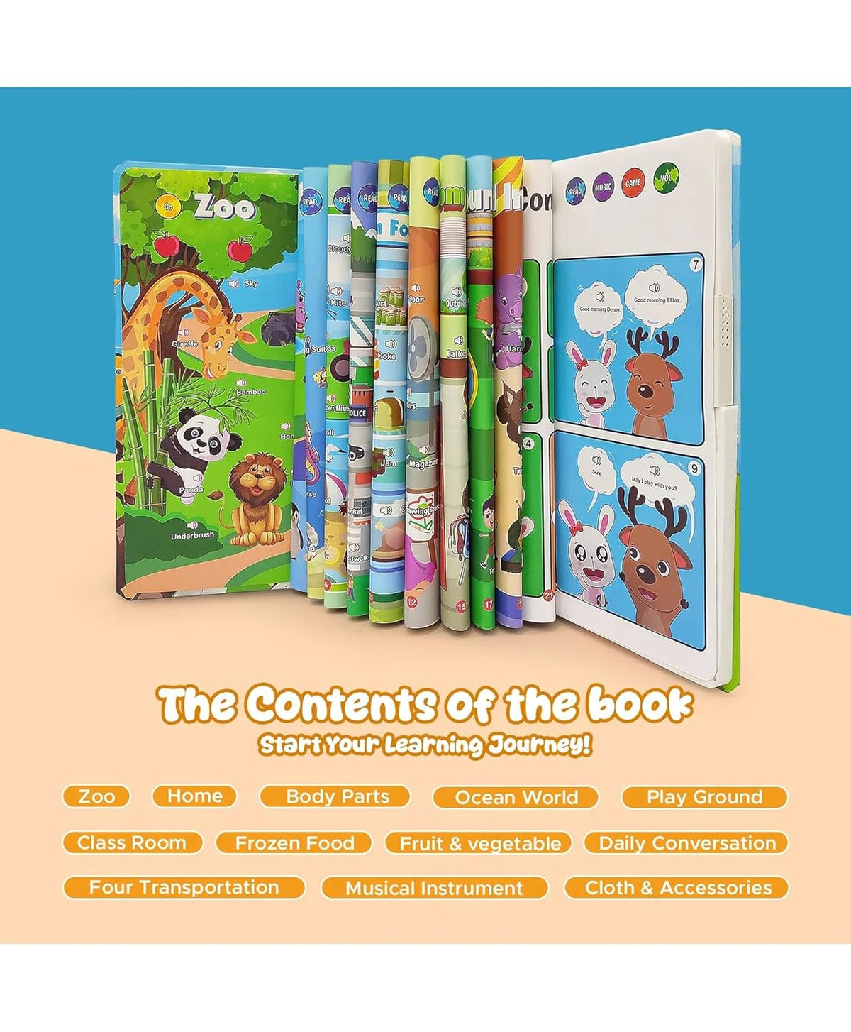 Interactive English Learning Adventure Book